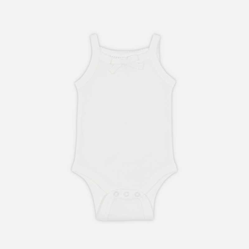 Dainty Waffle Singlet - Coconut