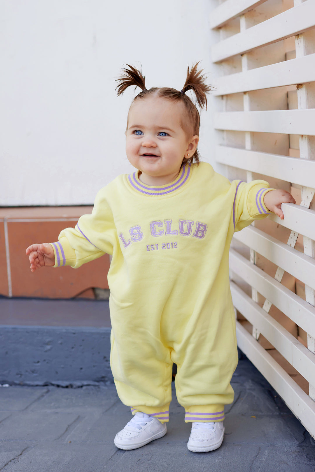 Crew Logo Romper - Yellow