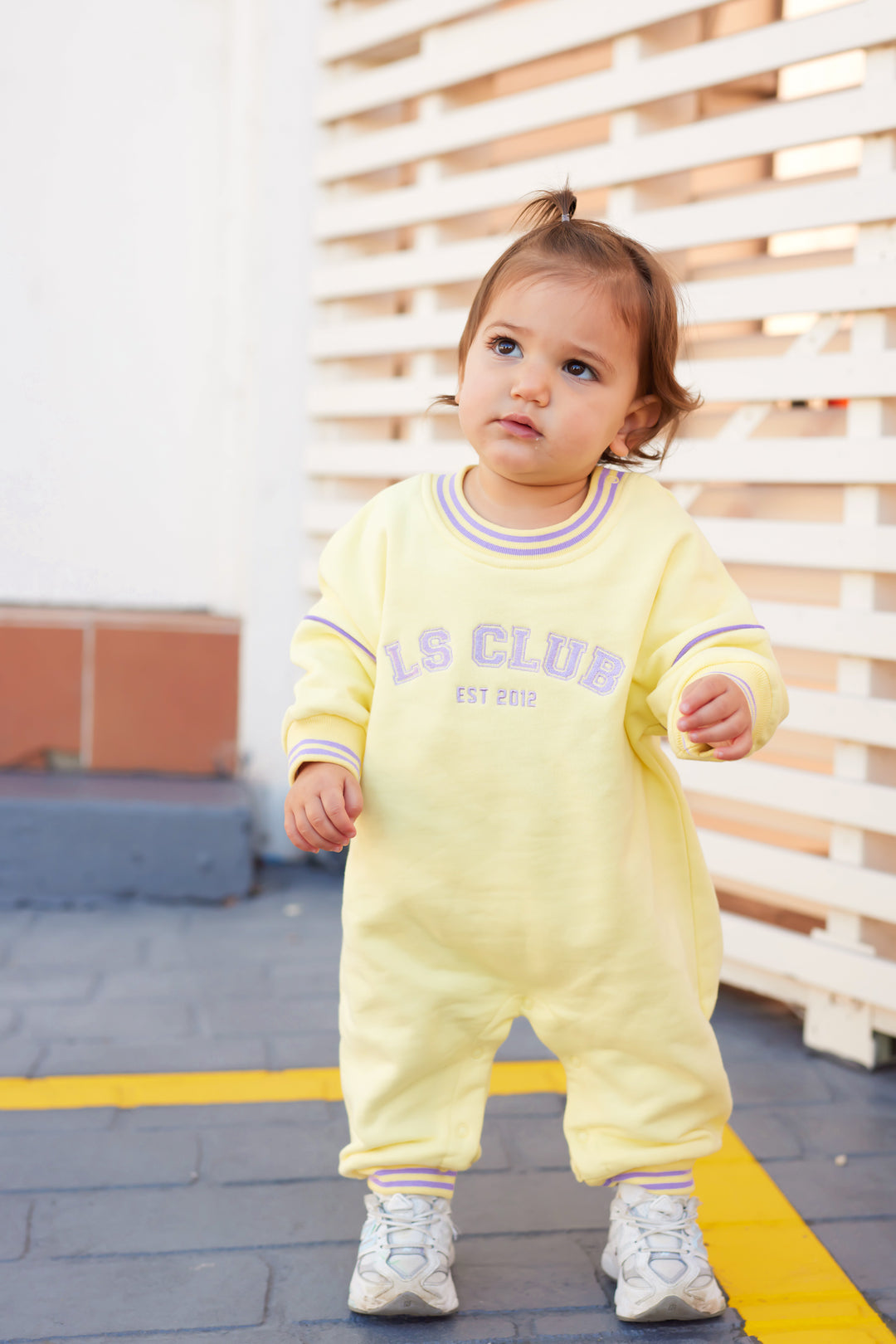 Crew Logo Romper - Yellow