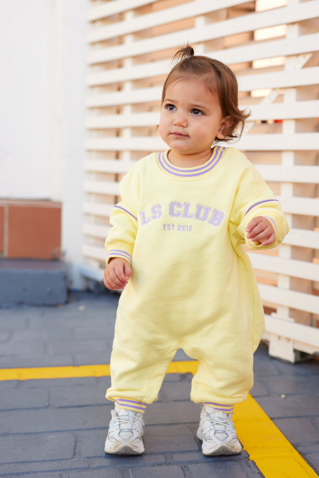 Crew Logo Romper - Yellow