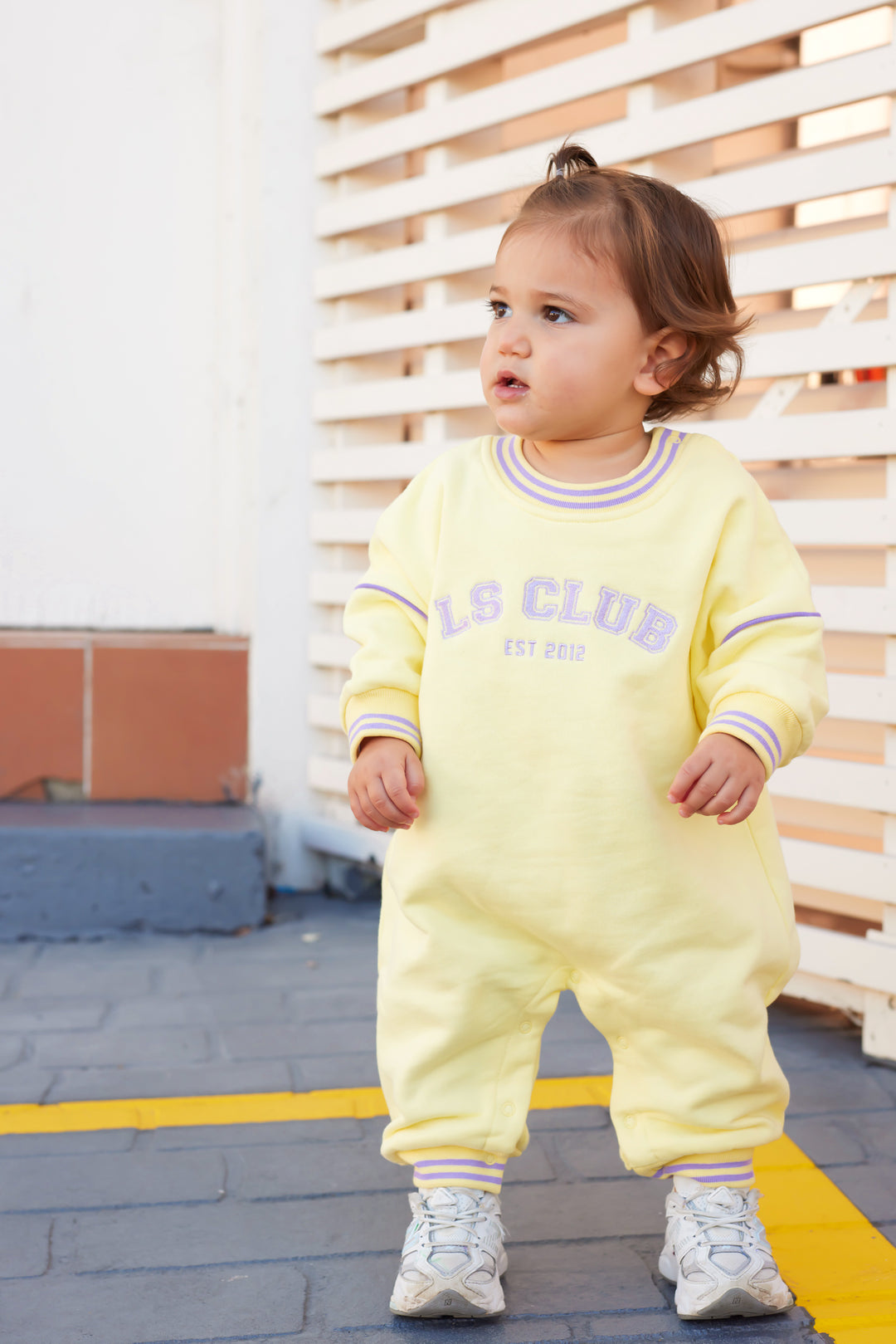 Crew Logo Romper - Yellow