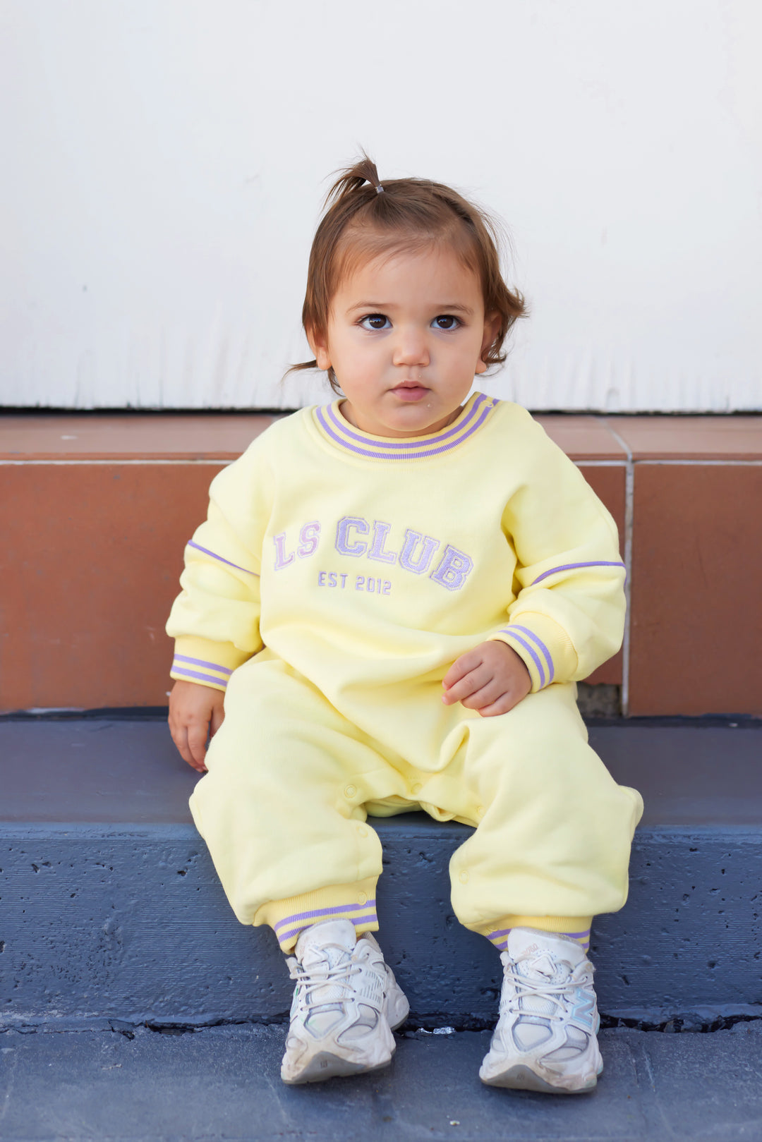 Crew Logo Romper - Yellow
