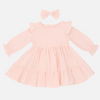 Muslin Ruffle Dress - Peach Blossom