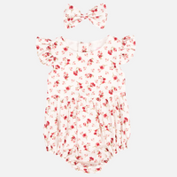 Short Sleeve Zipper Romper - Avery