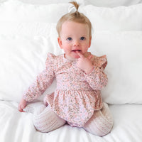 Long Sleeve Zipper Romper - Addie