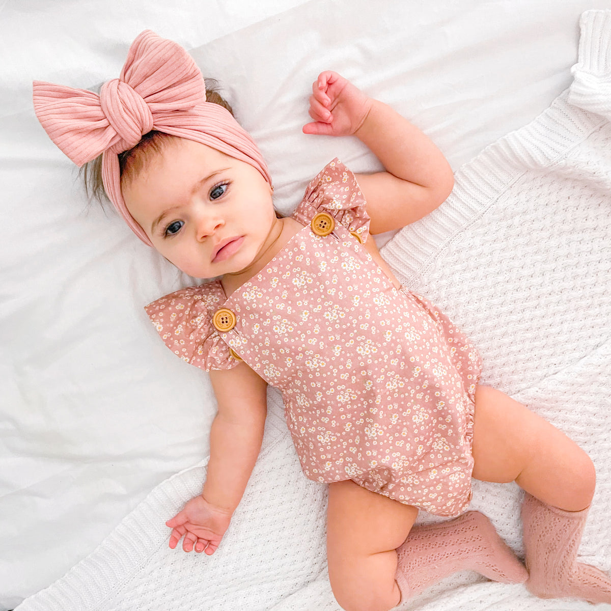Button Romper - Alma Dusty