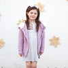 Fur Hood Knitted Cardigan - Deep Orchid