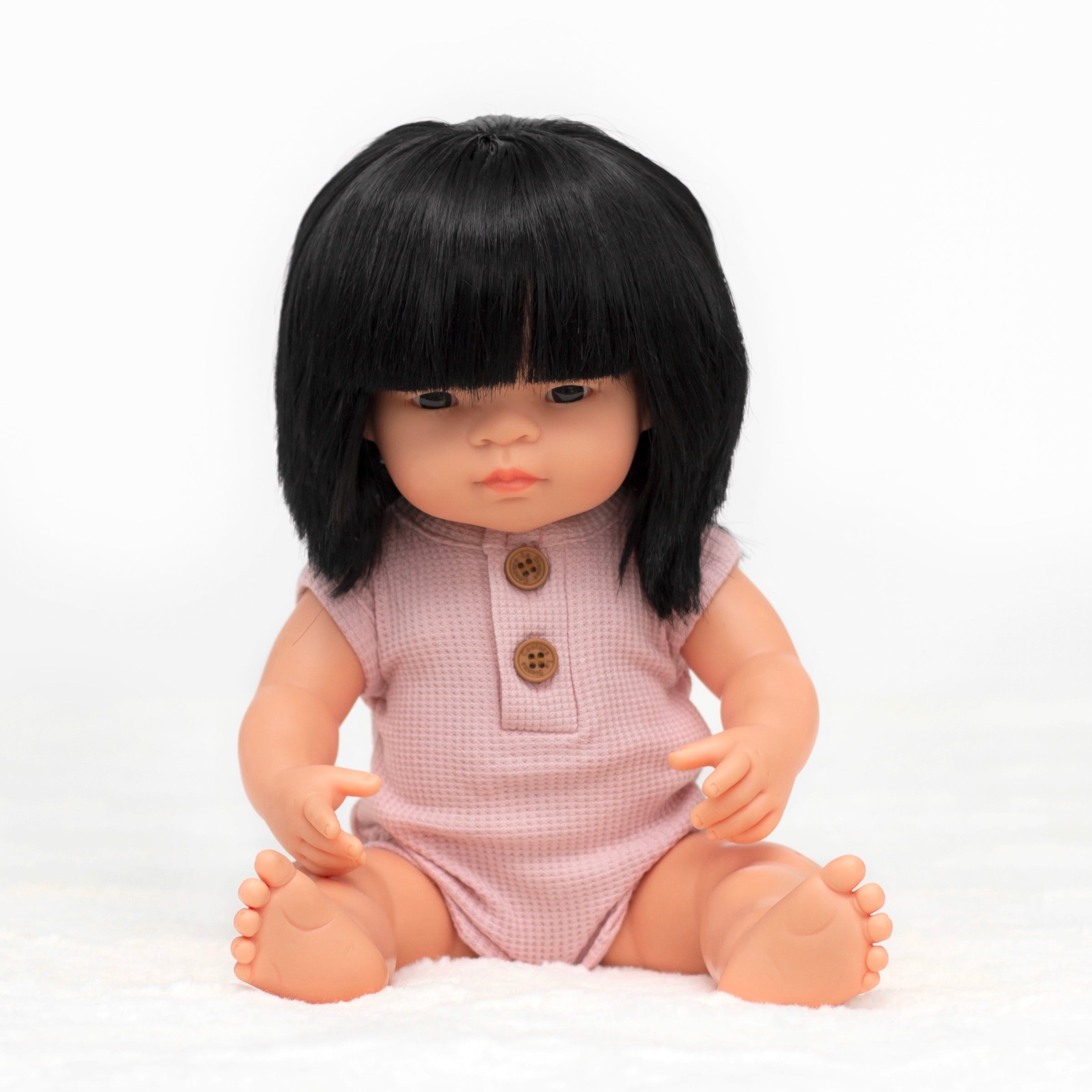 Dolly - Antique Rose Waffle Alfie Romper