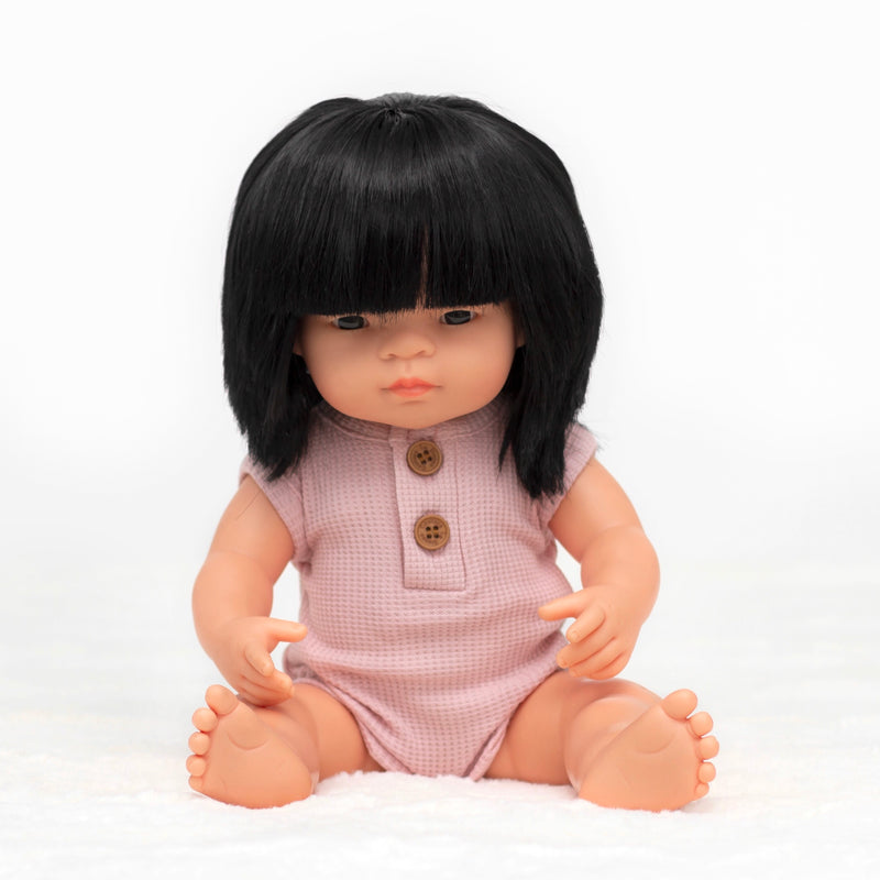 Dolly - Antique Rose Waffle Alfie Romper