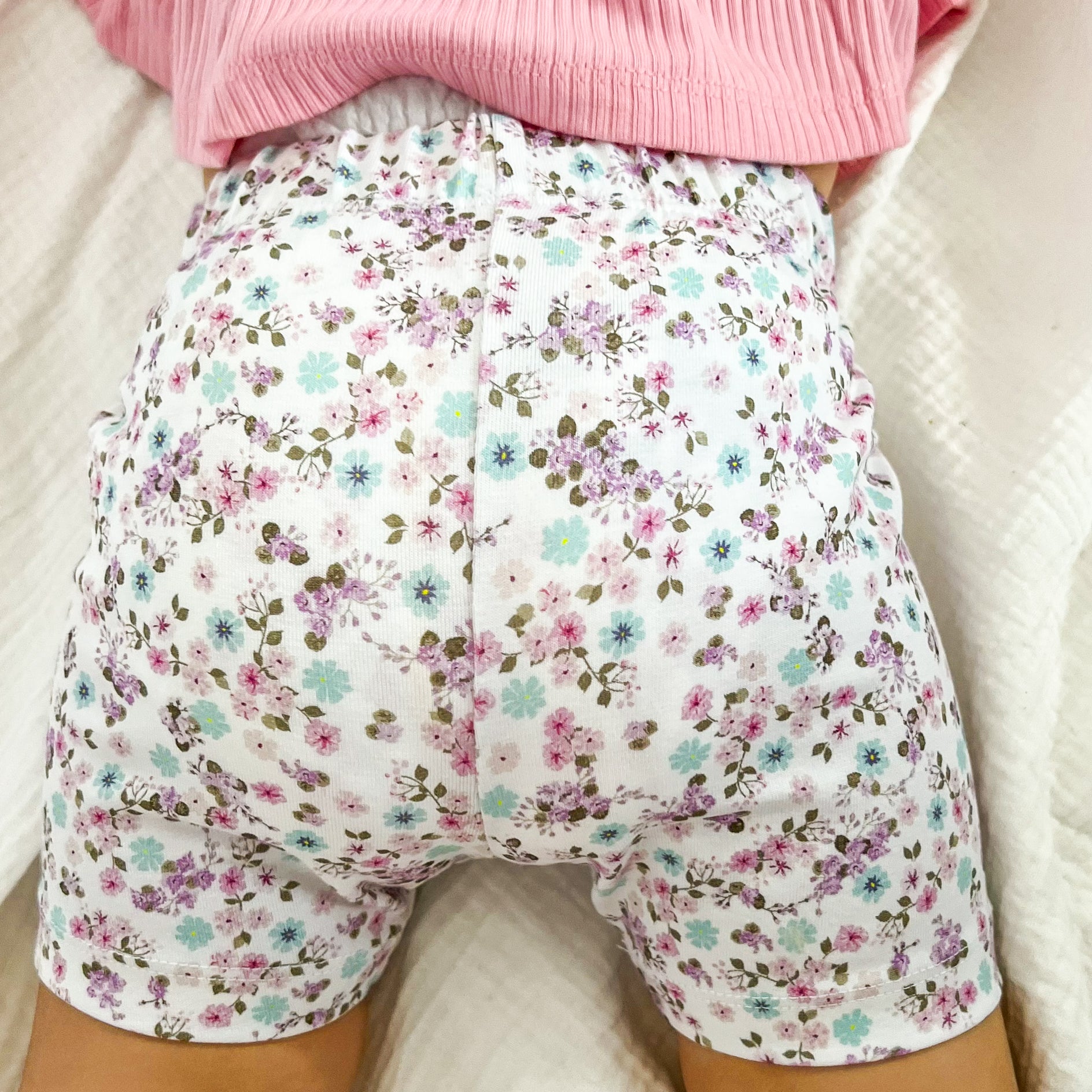 Floral Bike Shorts - Auriella