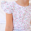 Floral Short Sleeve Flutter - Auriella