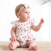 Short Sleeve Zipper Romper - Avery
