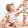 Short Sleeve Zipper Romper - Avery