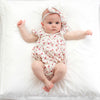 Short Sleeve Zipper Romper - Avery