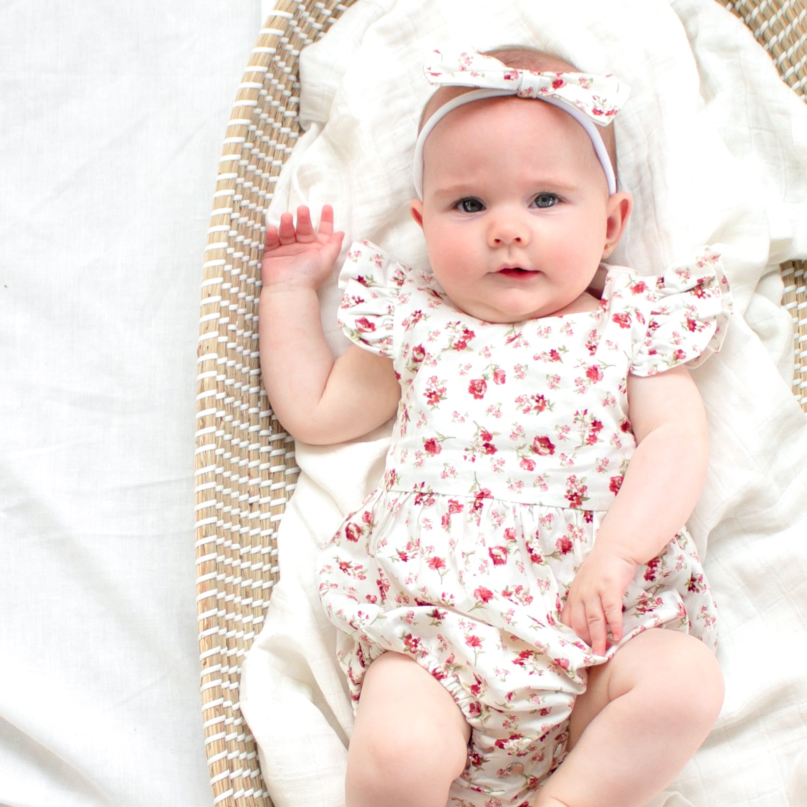 Short Sleeve Zipper Romper - Avery