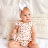 Short Sleeve Zipper Romper - Avery