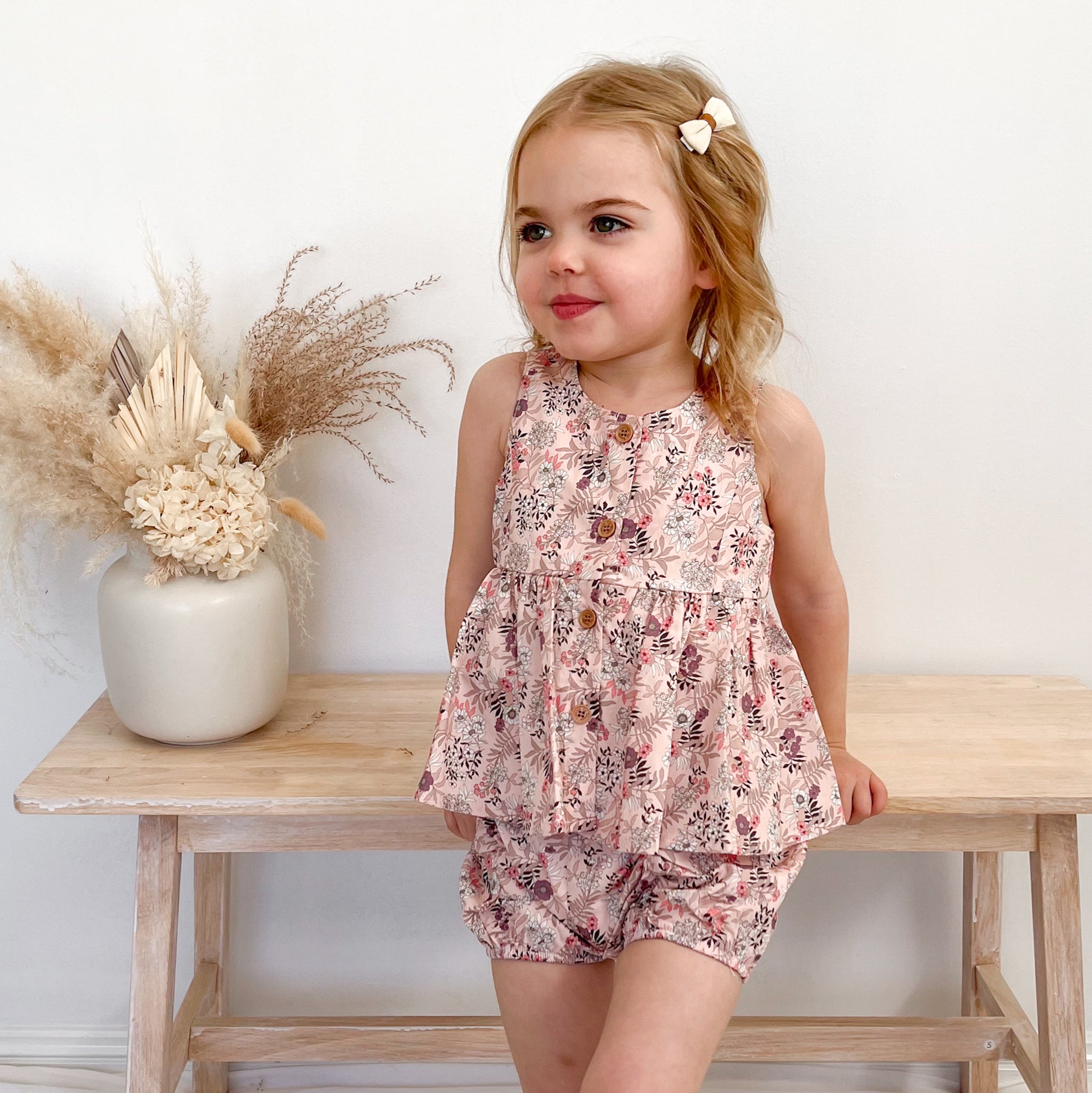 Peplum Top Set - Azalea