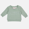 Crew Neck Logo Jumper - Basil
