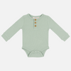 Cozy Long Sleeve Bodysuit/Top - Basil