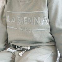 Crew Neck Logo Jumper - Basil