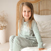 Crew Neck Logo Jumper - Basil