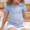 Logo Waffle Tee - Blue Mist