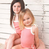 Cozy Vintage Tie-Up Singlet & Shorts Set - Burnt Rose