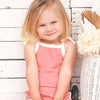 Cozy Vintage Tie-Up Singlet & Shorts Set - Burnt Rose