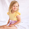 Cozy Short Sleeve Flutter - Buttercup