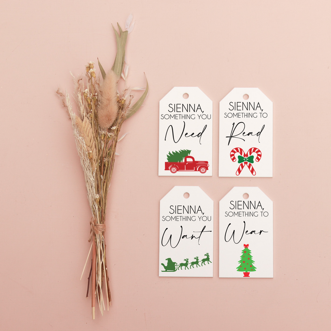 Acrylic Gift Tags - Custom Name