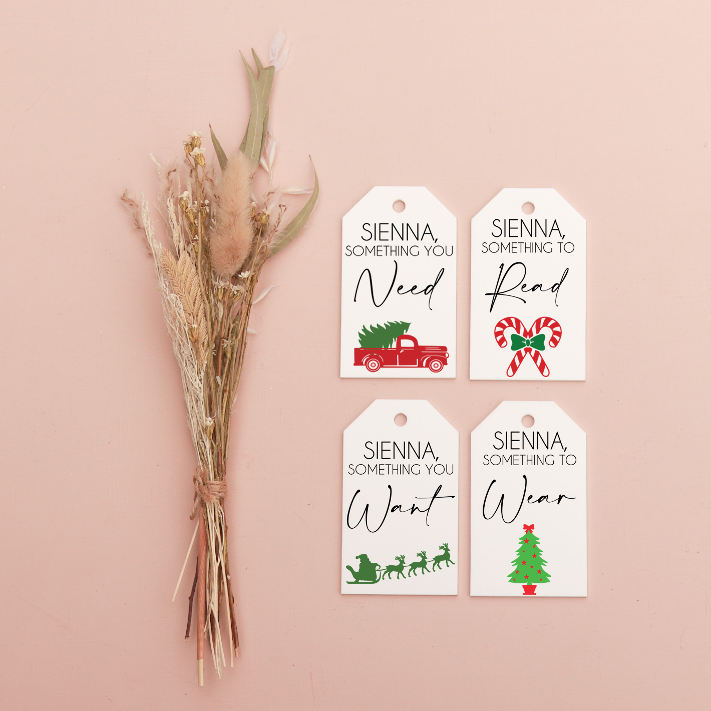 Acrylic Gift Tags - Custom Name