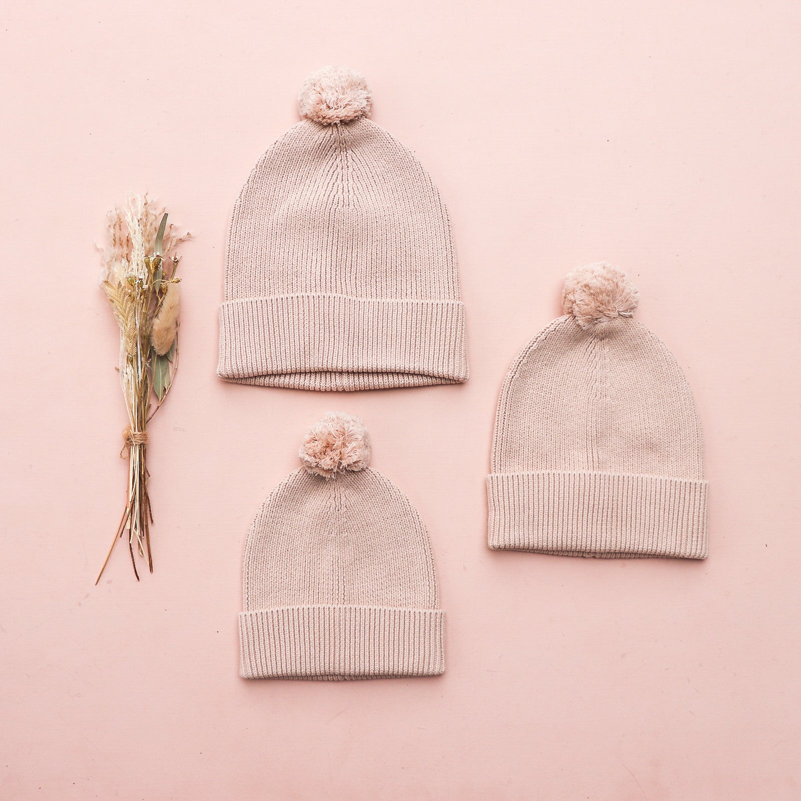 Knitted Beanie - Oatmeal