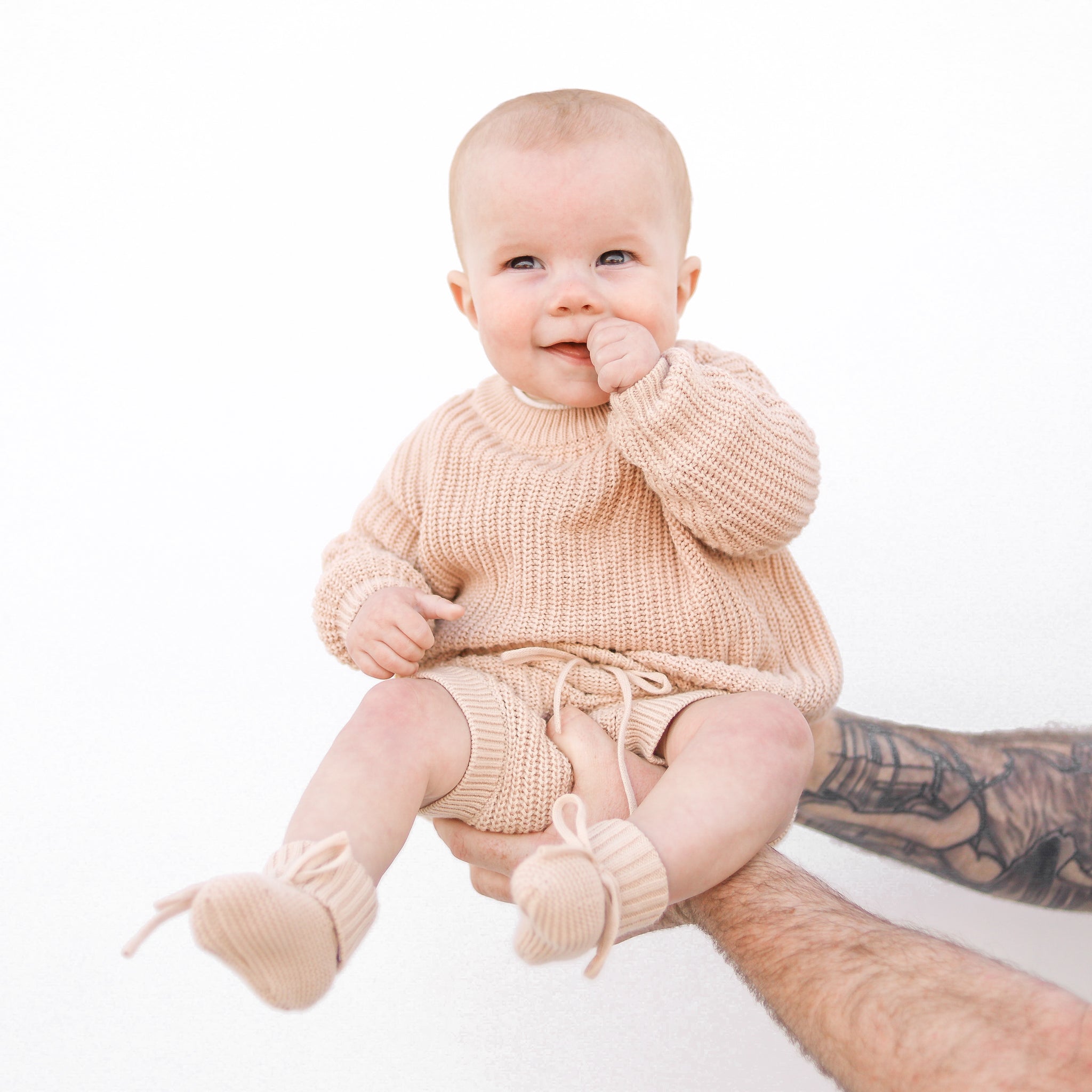 Chunky Knit Bloomers - Oatmeal