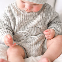 Chunky Knit Bloomers - Cloud Grey