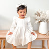 Muslin Ruffle Dress - Coconut