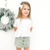 Cord Skirt - Sage