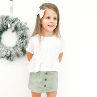 Cord Skirt - Sage