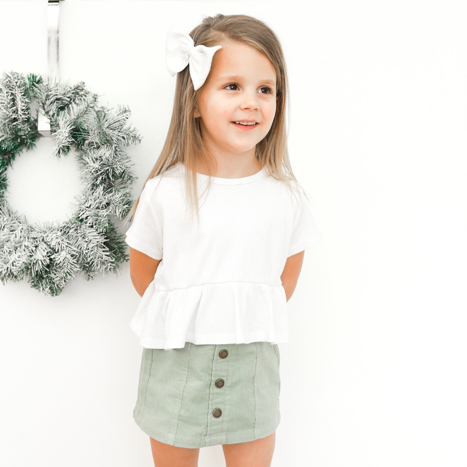 Cord Skirt - Sage