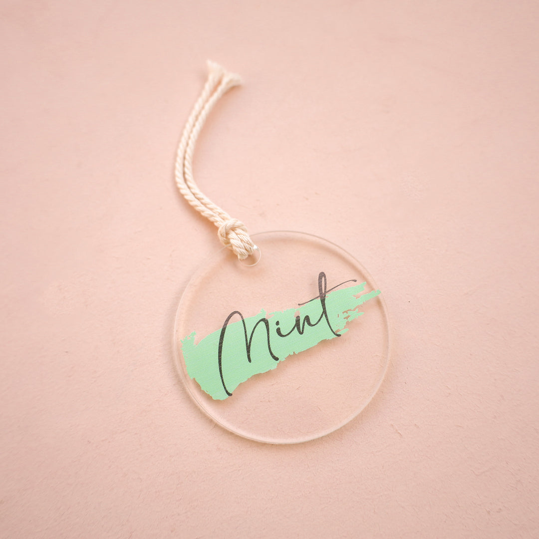 Acrylic Bag Tag - Coloured Name