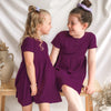 Cozy Basic SS Dress - Regal Purple