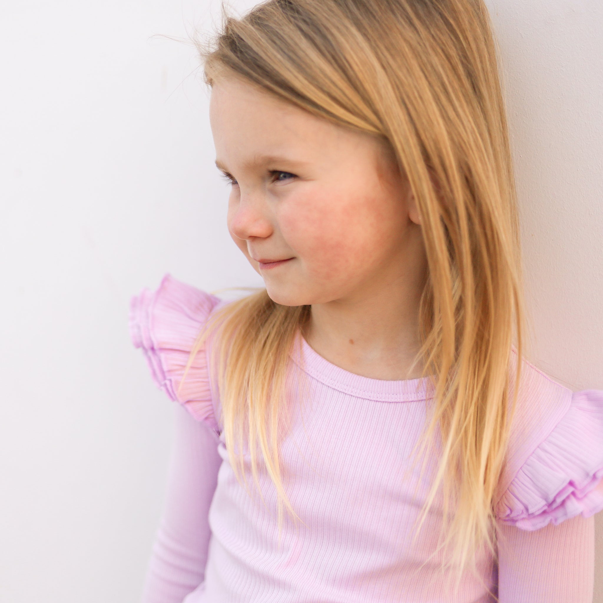 Cozy Long Sleeve Flutter - Sweetest Lilac