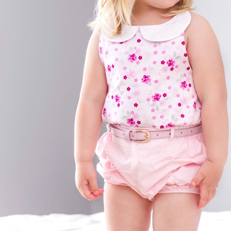 Shorts & Bow - Baby Pink