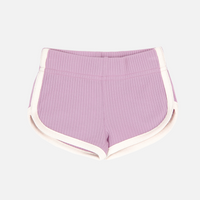 Cozy Two Tone Shorts - Deep Orchid