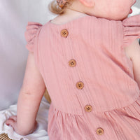 Noella Bubble Romper - Dusty Pink