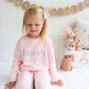 Easter Personalised Crew Neck - Honey Bunny - Peach