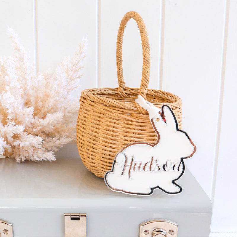 Easter Tag - Bunny + Name Cut Out