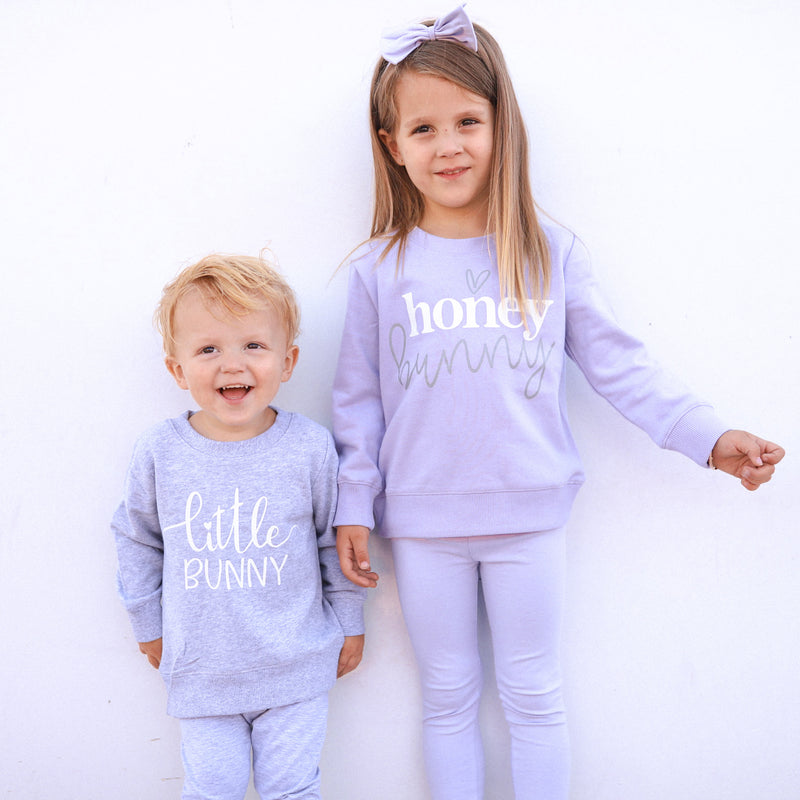 Easter Personalised Crew Neck - Honey Bunny - Lilac