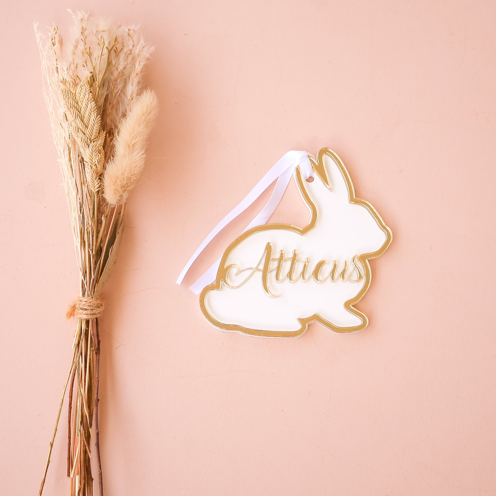 Easter Tag - Bunny + Name Cut Out