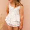 Muslin Ruffle Peplum Top - Elyse