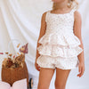 Muslin Ruffle Peplum Top - Elyse